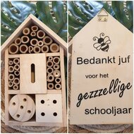 Insectenhotel Bedankt voor het gezzzellige jaar.